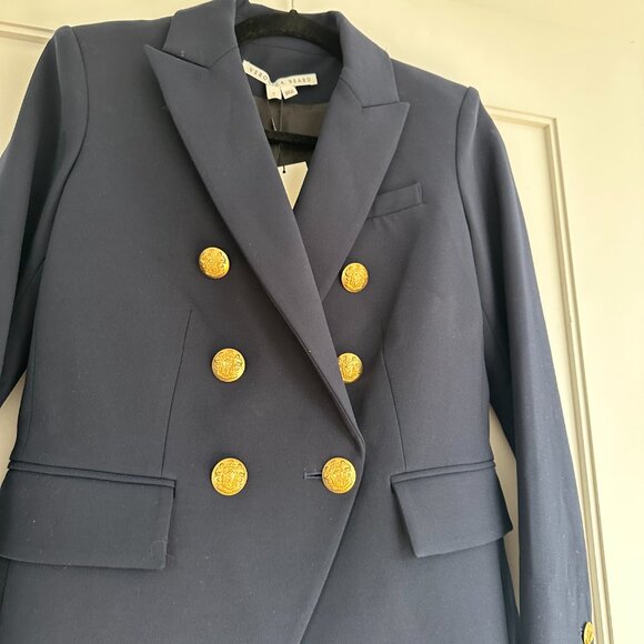 NWOT Veronica Beard Miller Blazer Dickey Jacket in Navy Blue Size 2 Lightweight - Picture 7 of 10